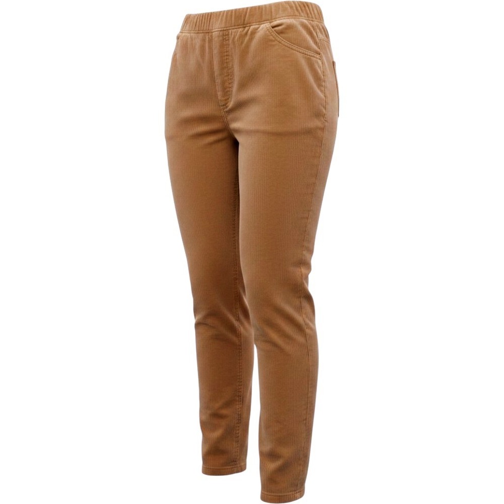 J. Jill Corduroy Pants LP Large Petite Dark Camel Tan Stretch Straight Leg NWT